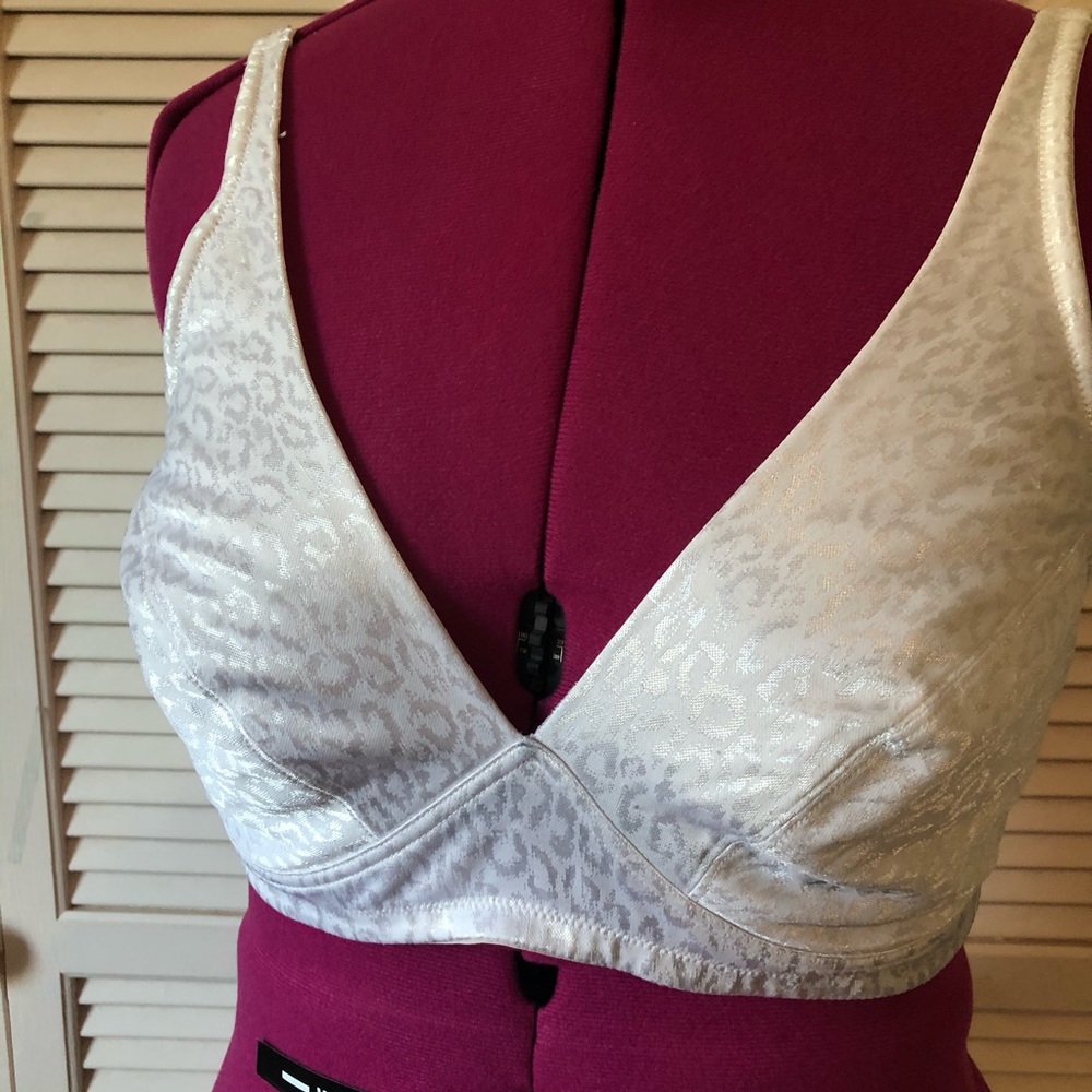 PINK cheetah print padless wireless bra | 42D